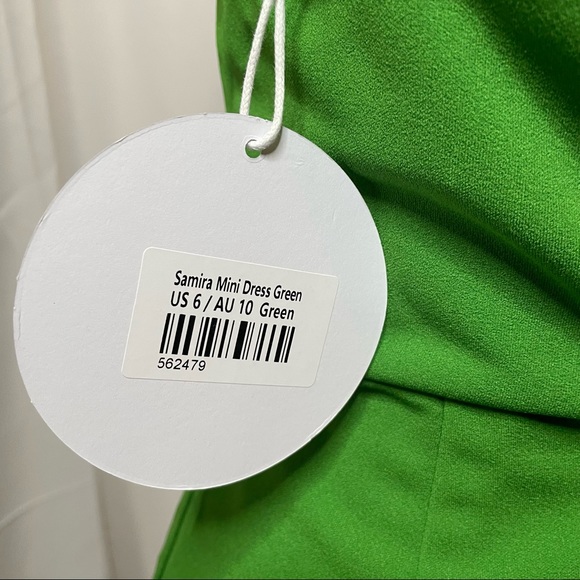 Princess Polly Samira Mini Dress Green NWT - Picture 6 of 8